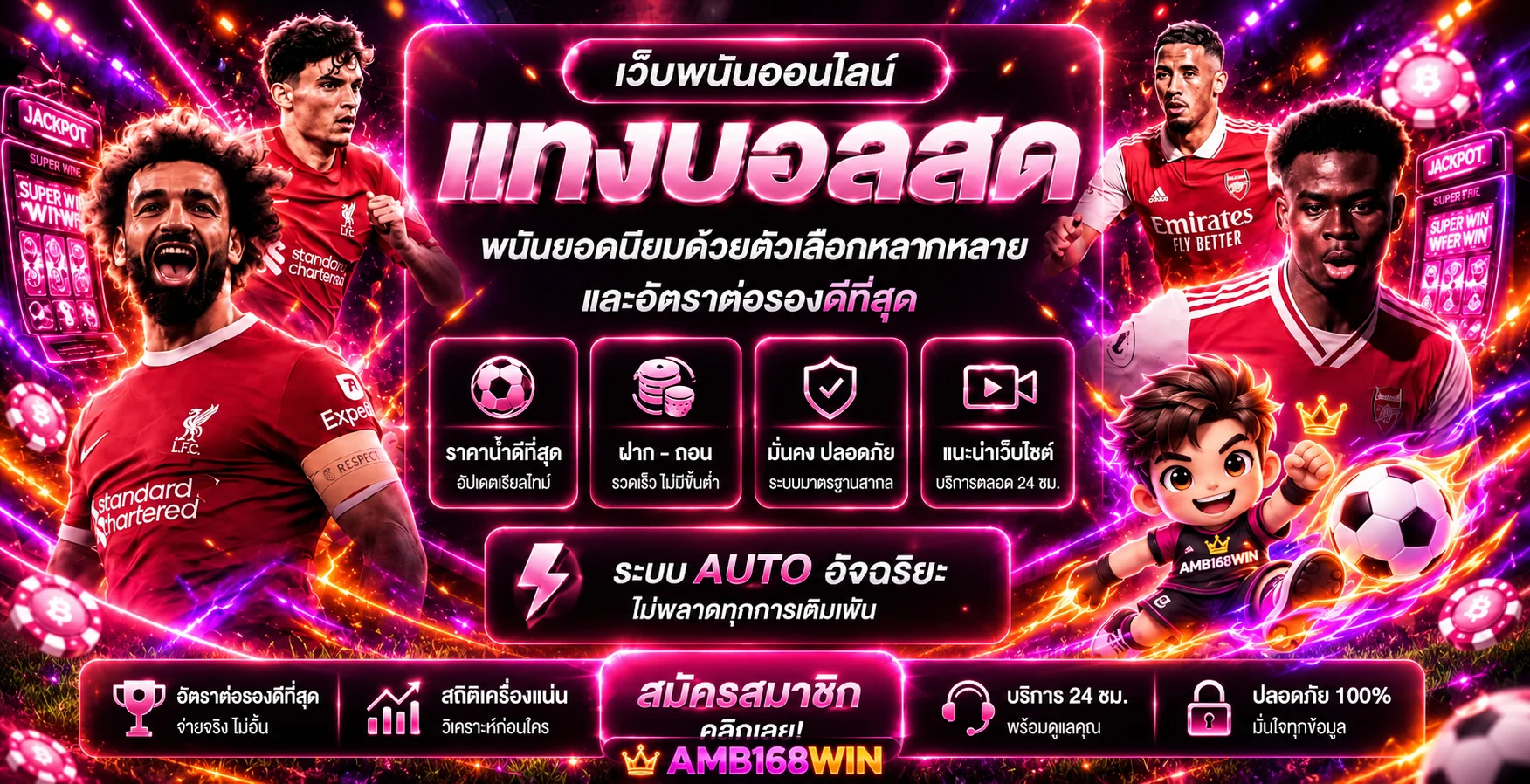 บริการแทงบอลและผลบอลสดภายใน AMB168WIN
