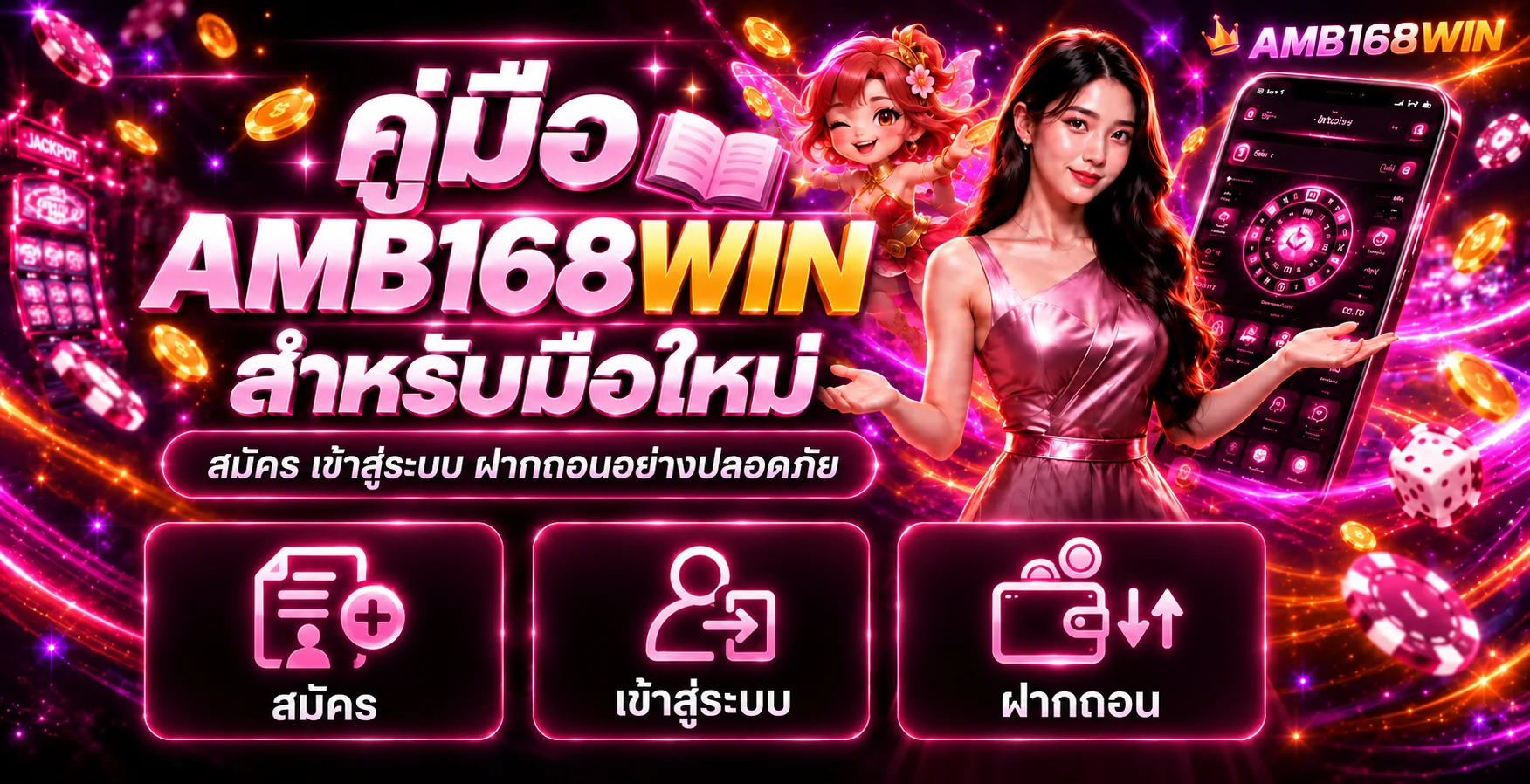 AMB168WIN คู่มือมือใหม่ สมัคร เข้าสู่ระบบ ฝากถอน